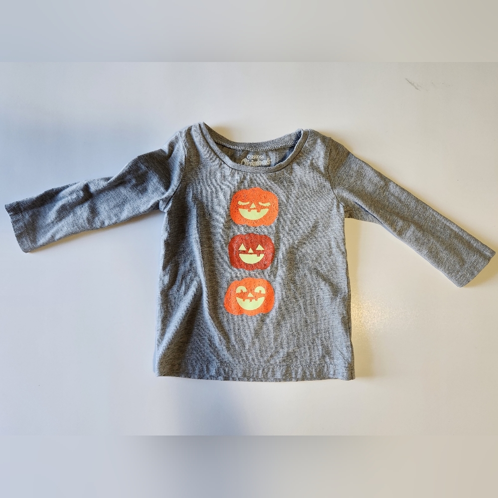 12 Month Halloween Pumpkin Shirt OshKosh B'Gosh
